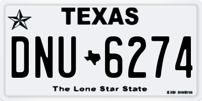 TX license plate DNU6274