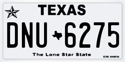 TX license plate DNU6275