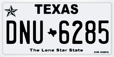 TX license plate DNU6285