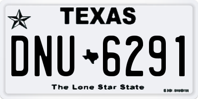 TX license plate DNU6291