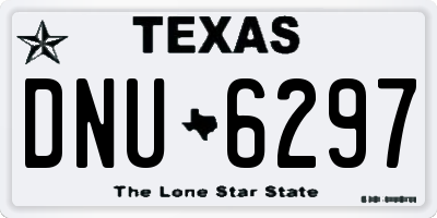 TX license plate DNU6297