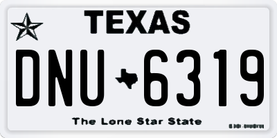 TX license plate DNU6319
