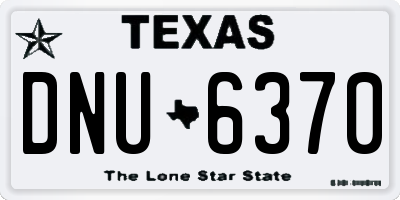 TX license plate DNU6370