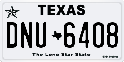 TX license plate DNU6408