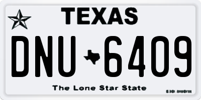 TX license plate DNU6409