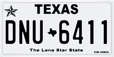TX license plate DNU6411
