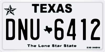 TX license plate DNU6412