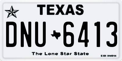 TX license plate DNU6413
