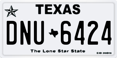 TX license plate DNU6424