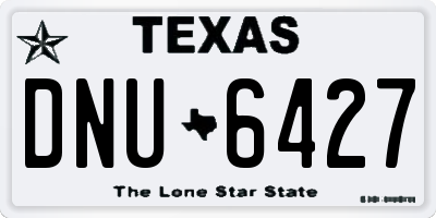 TX license plate DNU6427
