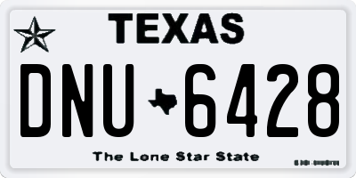 TX license plate DNU6428