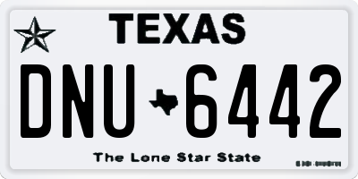 TX license plate DNU6442