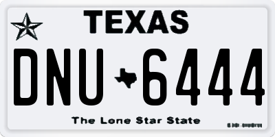 TX license plate DNU6444