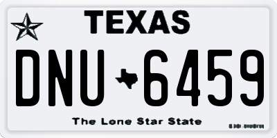TX license plate DNU6459