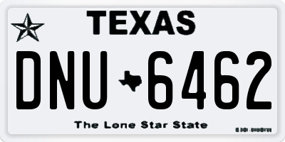 TX license plate DNU6462