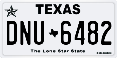 TX license plate DNU6482