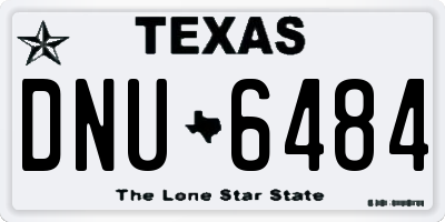TX license plate DNU6484