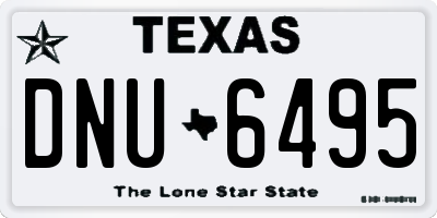 TX license plate DNU6495