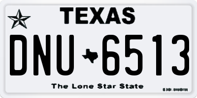 TX license plate DNU6513