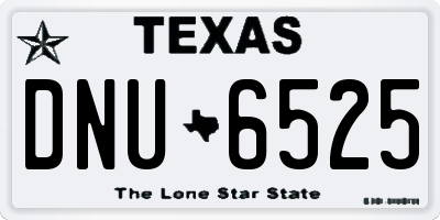 TX license plate DNU6525