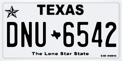 TX license plate DNU6542