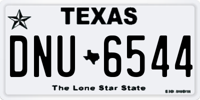TX license plate DNU6544
