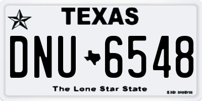 TX license plate DNU6548