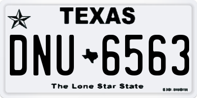 TX license plate DNU6563