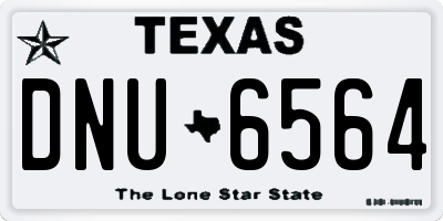 TX license plate DNU6564