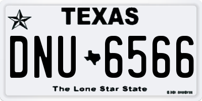 TX license plate DNU6566