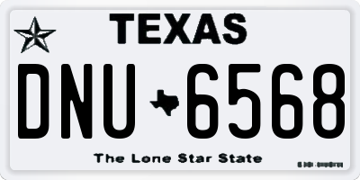 TX license plate DNU6568