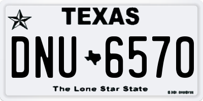 TX license plate DNU6570