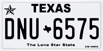 TX license plate DNU6575