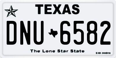 TX license plate DNU6582
