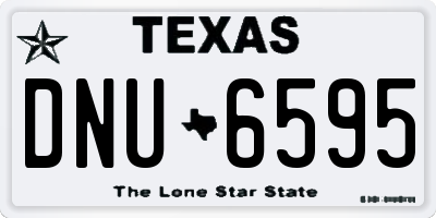 TX license plate DNU6595
