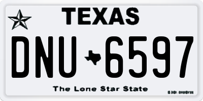 TX license plate DNU6597