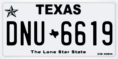 TX license plate DNU6619