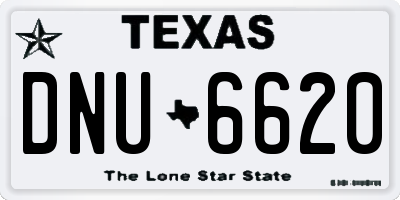 TX license plate DNU6620