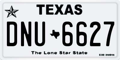 TX license plate DNU6627