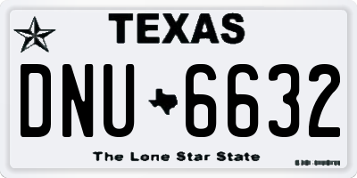 TX license plate DNU6632