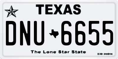 TX license plate DNU6655