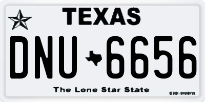 TX license plate DNU6656