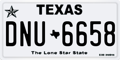 TX license plate DNU6658