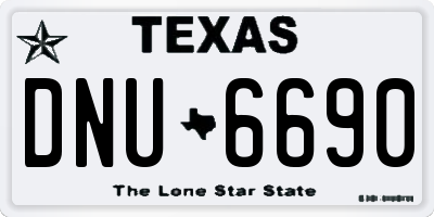 TX license plate DNU6690