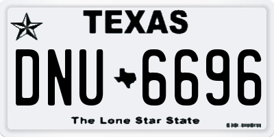 TX license plate DNU6696