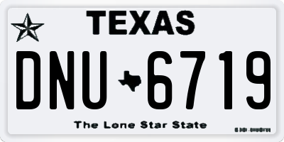 TX license plate DNU6719