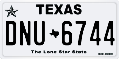 TX license plate DNU6744
