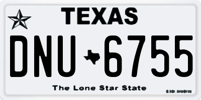 TX license plate DNU6755