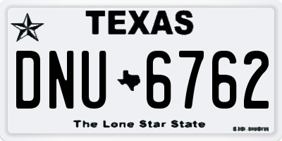 TX license plate DNU6762