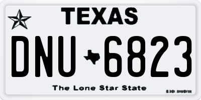 TX license plate DNU6823